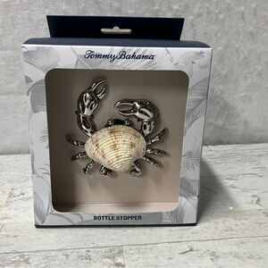 Tommy Bahama Crab with Shell Bottle Stopper Wine Topper NIB Great Gift! New
